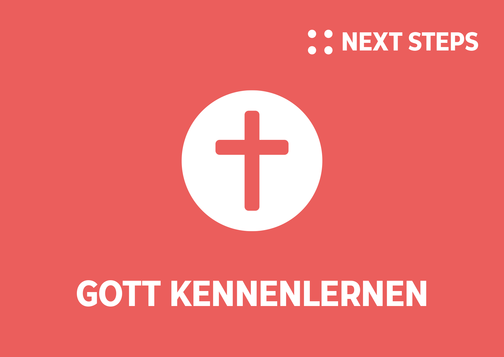 Gott kennenlernen